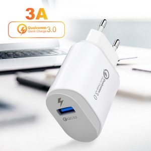 QC3.0 USB travel fast charger single USB port
