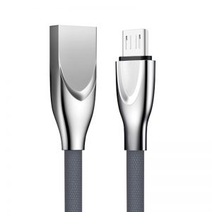 Metal Flat Braided Data Fast 5V 2A USB Cable