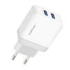 Free Sample Electronic Dual Ports 3.4A Fast QC3.0 Usb Phone Wall Travel Charger
