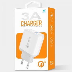 18W QC3.0 Fast Charging 3A USB Charger