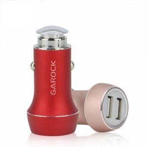 Customized Metal Dual USB Colorful Fast Car Charger
