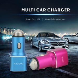 Universal Fast Charging 2 USB Ports Metal Car Charger