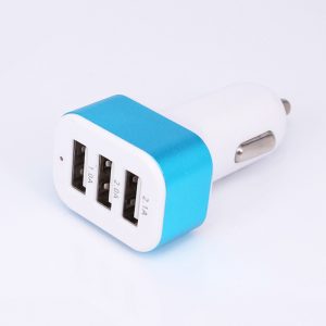 Free Sample Electronic 3 Ports Fast Cell Phone Qc 3.0 USB Car Charger