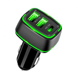 PD 2USB A+1C Car Chager GaN Fast Charger