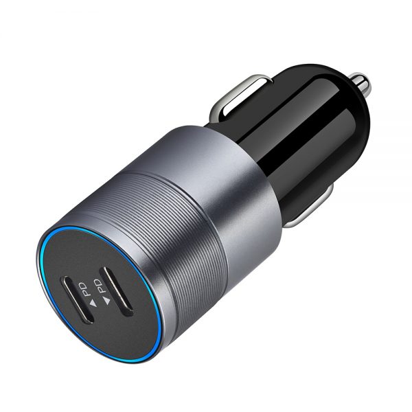 PD Car Charger 36W 2 Type C port