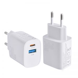 PD 20W USB A+C Wall Charger GaN Fast Charging