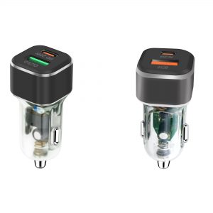 Transparent Car Charger PD 36W QC3.0 U866