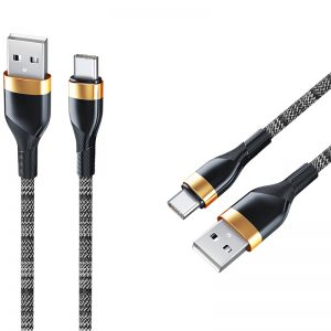 100W Braided USB C to USB C PD data cable M133