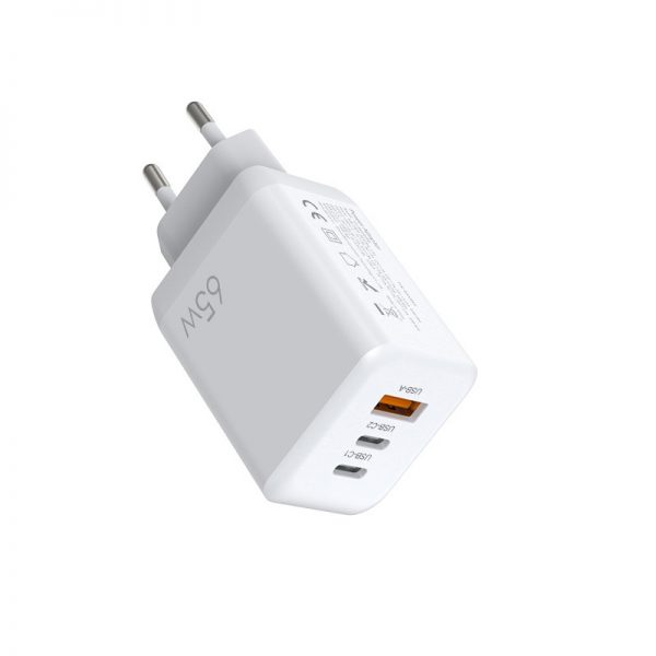 65W GaN Wall Charger 2C1A Laptop Adapter