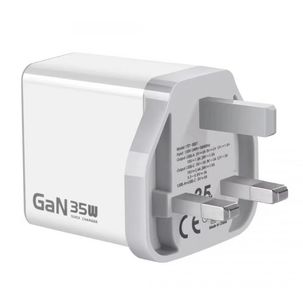 35W GaN Travel Charger USB Type C PD