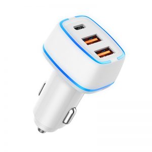 PD 2USB A+1C Car Chager GaN Fast Charger