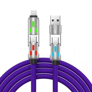 4 IN 1 USB/USB C to Type C Lightning Data cable